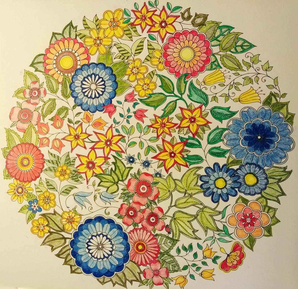 Round Flower Pattern